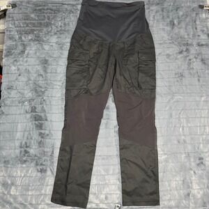 Blaklader Womens Large Black Maternity Cargo Work Pants Over Belly Tactical